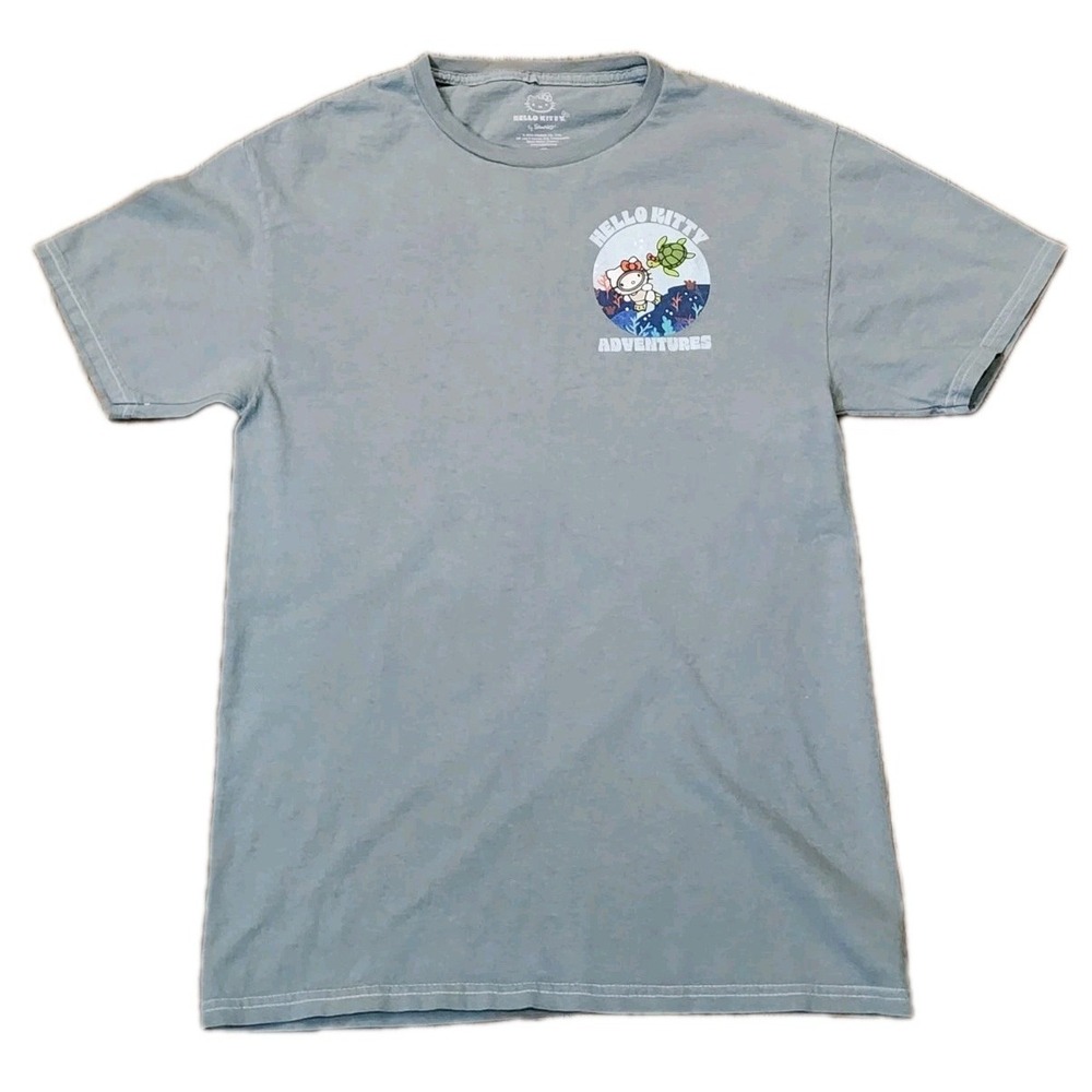 Hello Kitty, Womens T-Shirt, Size Small, Green, Graphic Print, Short Sleeve